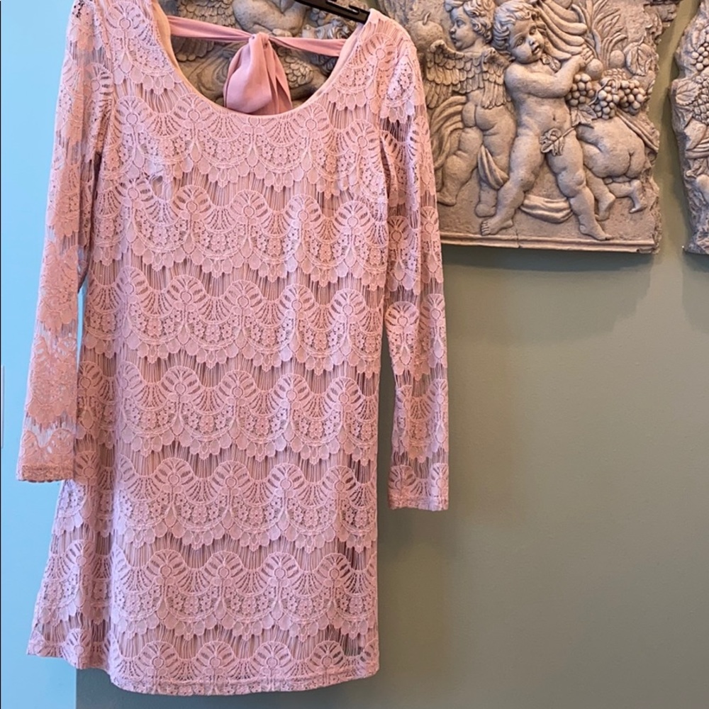 Nicole Miller Studio Rose Lace Dress